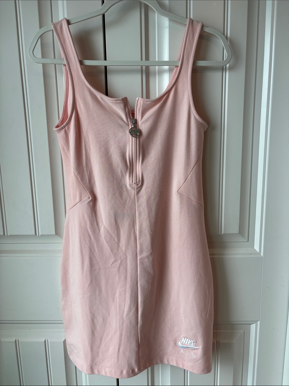 Nike NWT Light Pink Zip-Front Tank Dress